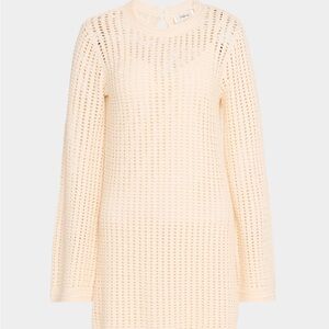 FRAME The Crochet Bell Sweater Dress